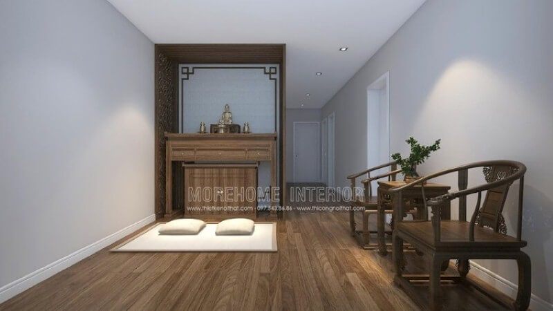 Bố trí nội thất phòng thờ đẹp dành cho chung cư, biệt thự, nhà phố.