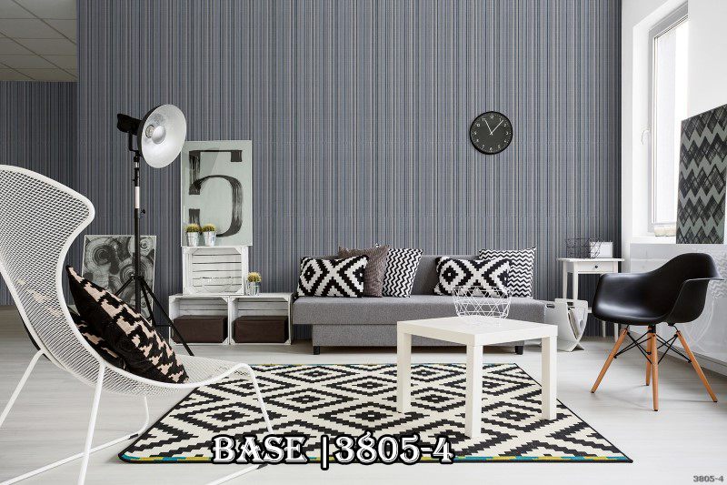 Phối cảnh 3D cho mẫu giấy dán tường đẹp, phù hợp với nội thất biệt thự hiện đại.